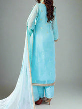 Ainaa – Embroidered Silk Net Unstitched 3Pc Suit